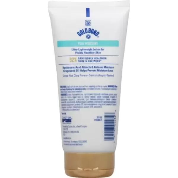 imageGold Bond Pure Moisture Lotion 55 oz UltraLightweight Daily Body ampamp Face Lotion