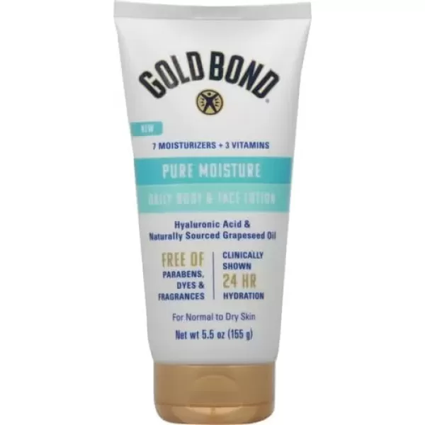 imageGold Bond Pure Moisture Lotion 55 oz UltraLightweight Daily Body ampamp Face Lotion