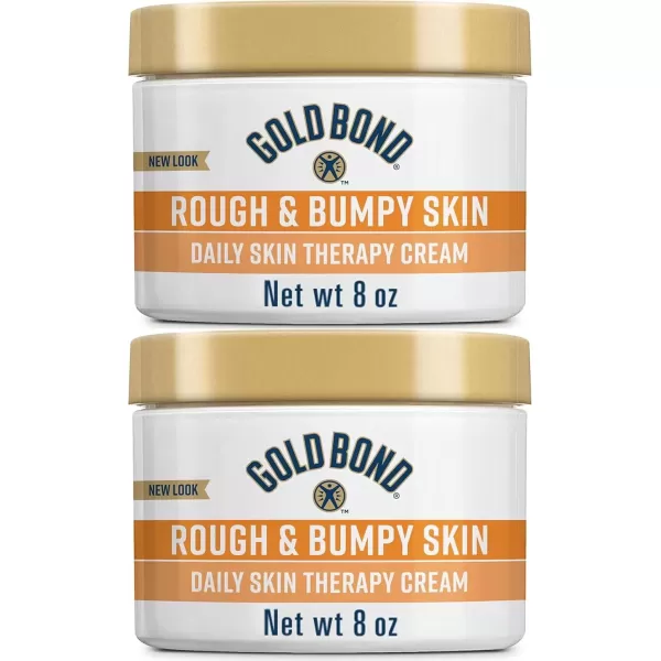 imageGold Bond Rough ampamp Bumpy Daily Skin Therapy Cream 8 oz With 7 Moisturizers ampamp 3 Vitamins8 Fl Oz Pack of 2