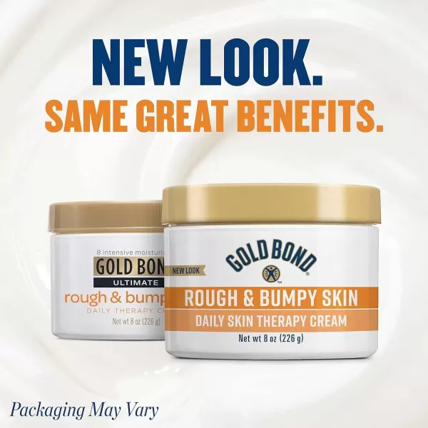 imageGold Bond Rough ampamp Bumpy Daily Skin Therapy Cream 8 oz With 7 Moisturizers ampamp 3 Vitamins8 Fl Oz Pack of 2