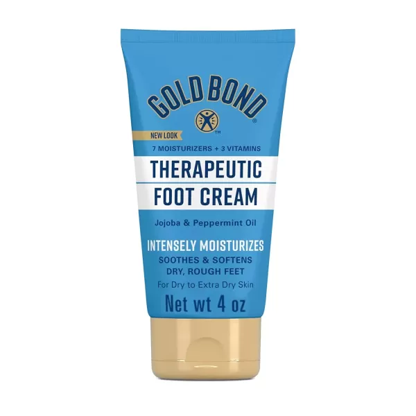 imageGold Bond Therapeutic Foot Cream With Jojoba ampamp Peppermint Oil Foot Moisturizer 4 oz4 Ounce Pack of 1