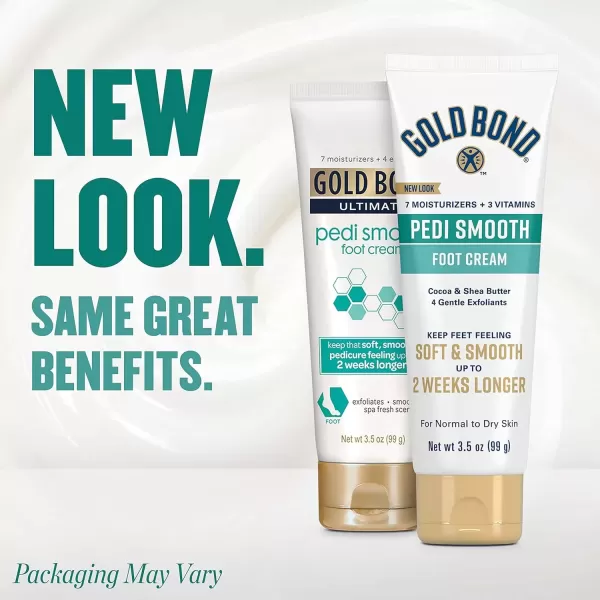 imageGold Bond Ultimate Pedi Smooth Foot Cream 35 oz Fresh Spa Scent Exfoliates ampamp SmoothesWhite