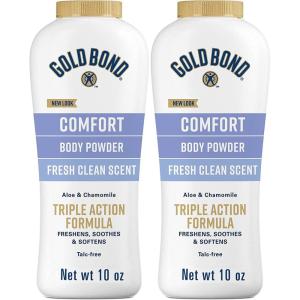imageGold Bond Comfort Body Powder 10 oz TalcFree Fresh Clean Scent With Aloe ampamp Chamomile10 Ounce Pack of 2
