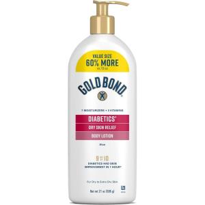 imageGold Bond Diabetics Dry Skin Relief Body Lotion 13 oz with Aloe to Moisturize ampamp Soothe21 Fl Oz Pack of 1