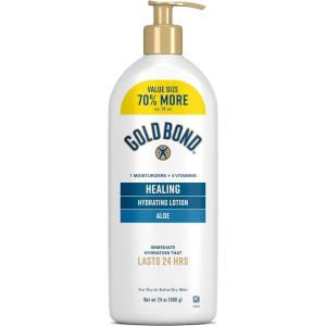 imageGold Bond Healing Hydrating Lotion 20 oz with Aloe Moisturizes Immediate 24Hour Hydration24 Fl Oz Pack of 1