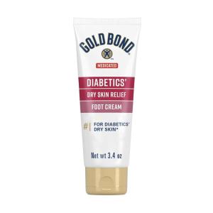 imageGold Bond Medicated Diabetics Dry Skin Relief Foot Cream 34 oz Skin Protectant34 Ounce Pack of 1
