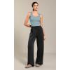 imageODODOS Seamless Square Neck Tank for Women Ribbed Soft Sleeveless Longline Crop TopsPink Lacevioleticeberg
