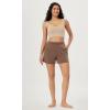 imageODODOS 3Pack Seamless Square Neck Crop Tank for Women Ribbed Knit Soft Low Back Cropped TopsBeigecoralteal