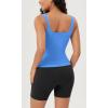imageODODOS 3Pack Seamless Square Neck Crop Tank for Women Ribbed Knit Soft Low Back Cropped TopsBlacknavyblue