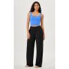 imageODODOS 3Pack Seamless Square Neck Crop Tank for Women Ribbed Knit Soft Low Back Cropped TopsBlacknavyblue