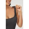 imageODODOS 3Pack Seamless Square Neck Crop Tank for Women Ribbed Knit Soft Low Back Cropped TopsBlackwhitecharcoal