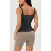 imageODODOS 3Pack Seamless Square Neck Crop Tank for Women Ribbed Knit Soft Low Back Cropped TopsBlackwhitecharcoal