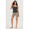 imageODODOS 3Pack Seamless Square Neck Crop Tank for Women Ribbed Knit Soft Low Back Cropped TopsBlackwhitecharcoal