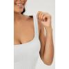 imageODODOS 3Pack Seamless Square Neck Crop Tank for Women Ribbed Knit Soft Low Back Cropped TopsBlackwhitecharcoal