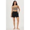 imageODODOS 3Pack Seamless Square Neck Crop Tank for Women Ribbed Knit Soft Low Back Cropped TopsBrunetteoatmealtaupe