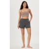 imageODODOS 3Pack Seamless Square Neck Crop Tank for Women Ribbed Knit Soft Low Back Cropped TopsCharcoaldusty Bluebark