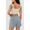 imageODODOS 3Pack Seamless Square Neck Crop Tank for Women Ribbed Knit Soft Low Back Cropped TopsIvorydusty Bluesphinx