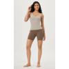 imageODODOS 3Pack Seamless Square Neck Crop Tank for Women Ribbed Knit Soft Low Back Cropped TopsMushroomtaupecharcoal