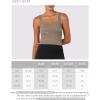 imageODODOS 3Pack Seamless Square Neck Crop Tank for Women Ribbed Knit Soft Low Back Cropped TopsPhloxsea Greenlapis