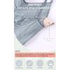 imageODODOS Seamless Padded Sports Bra for Women CrissCross Back Longline Wirefree Brami Ribbed Crop Tank TopsBlue Grey