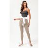 imageODODOS Seamless Sweetheart Neck Crop Tank for Women Ribbed Strappy Racerback Cropped Cami TopsCharcoal