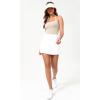 imageODODOS Seamless Sweetheart Neck Crop Tank for Women Ribbed Strappy Racerback Cropped Cami TopsIvory