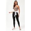 imageODODOS Seamless Sweetheart Neck Crop Tank for Women Ribbed Strappy Racerback Cropped Cami TopsSphinx