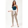 imageODODOS Seamless Sweetheart Neck Crop Tank for Women Ribbed Strappy Racerback Cropped Cami TopsTeal