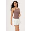 imageODODOS Seamless Tank for Women Ribbed Strappy Sleeveless Shirts Scoop Neck Cami TopsClove