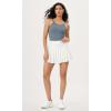 imageODODOS Seamless Tank for Women Ribbed Strappy Sleeveless Shirts Scoop Neck Cami TopsDusty Blue