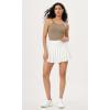 imageODODOS Seamless Tank for Women Ribbed Strappy Sleeveless Shirts Scoop Neck Cami TopsTaupe