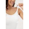 imageODODOS Seamless Tank for Women Ribbed Strappy Sleeveless Shirts Scoop Neck Cami TopsWhite