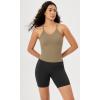 imageODODOS Womens Crop 3Pack Seamless RibKnit Camisole Crop Tank Tops1mushroomtaupecharcoal