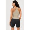imageODODOS Womens Crop 3Pack Seamless RibKnit Camisole Crop Tank Tops1mushroomtaupecharcoal