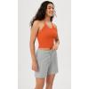 imageODODOS Womens Crop 3Pack Seamless RibKnit Camisole Crop Tank TopsAquaorangecyan Blue