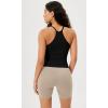 imageODODOS Womens Crop 3Pack Seamless RibKnit Camisole Crop Tank TopsBlack3 Pack