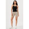 imageODODOS Womens Crop 3Pack Seamless RibKnit Camisole Crop Tank TopsBlack3 Pack