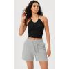 imageODODOS Womens Crop 3Pack Seamless RibKnit Camisole Crop Tank TopsBlack3 Pack