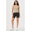imageODODOS Womens Crop 3Pack Seamless RibKnit Camisole Crop Tank TopsBrunetteclaymushroom