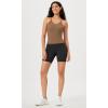 imageODODOS Womens Crop 3Pack Seamless RibKnit Camisole Crop Tank TopsIvorystar Whiteermine