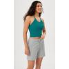 imageODODOS Womens Crop 3Pack Seamless RibKnit Camisole Crop Tank TopsPhloxsea Greenlapis
