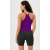 imageODODOS Womens Crop 3Pack Seamless RibKnit Camisole Crop Tank TopsPhloxsea Greenlapis
