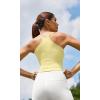 imageODODOS Womens Crop 3Pack Seamless RibKnit Camisole Crop Tank TopsTeacustardserenity