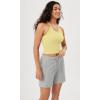 imageODODOS Womens Crop 3Pack Seamless RibKnit Camisole Crop Tank TopsTeacustardserenity