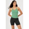 imageODODOS Womens Crop 3Pack Seamless RibKnit Camisole Crop Tank TopsWatermelonemeraldmint