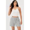 imageODODOS Womens Crop 3Pack Seamless RibKnit Camisole Crop Tank TopsWhite3 Pack