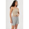 imageODODOS Womens Crop 3Pack Seamless RibKnit Camisole Crop Tank TopsWhitecharcoalmushroom