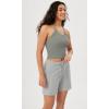 imageODODOS Womens Crop 3Pack Seamless RibKnit Camisole Crop Tank TopsWhitegrayblack