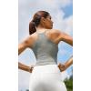 imageODODOS Womens Crop 3Pack Seamless RibKnit Camisole Crop Tank TopsWhitegrayblack