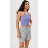 imageODODOS Womens Crop 3Pack Seamless RibKnit Camisole Crop Tank TopsWhitepurpleyellow